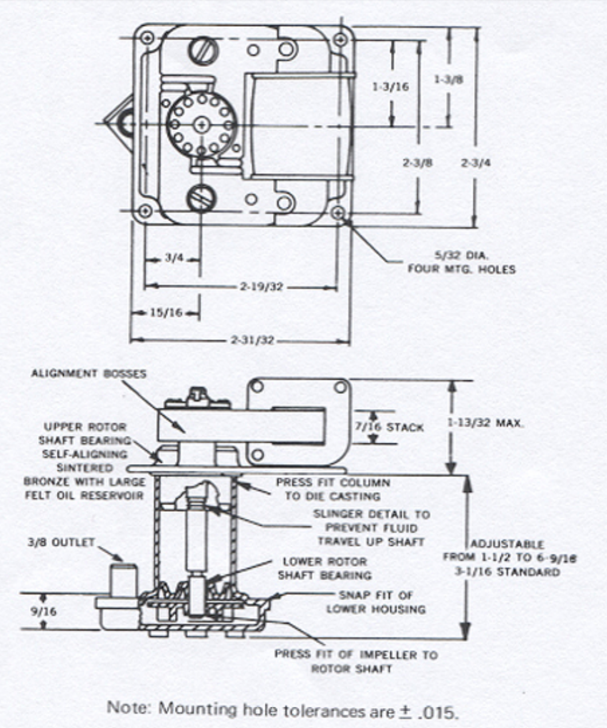 AC Shaded Pole Motors / Gearmotors ZPM AC Shaded Pole Motor